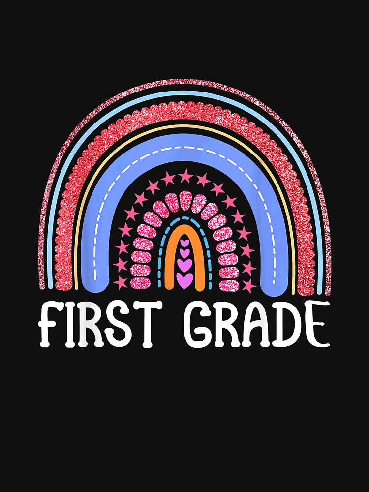 First Grade Rainbow Girls Boys Teacher Team 1st Grade Squad by MckinneAshanti