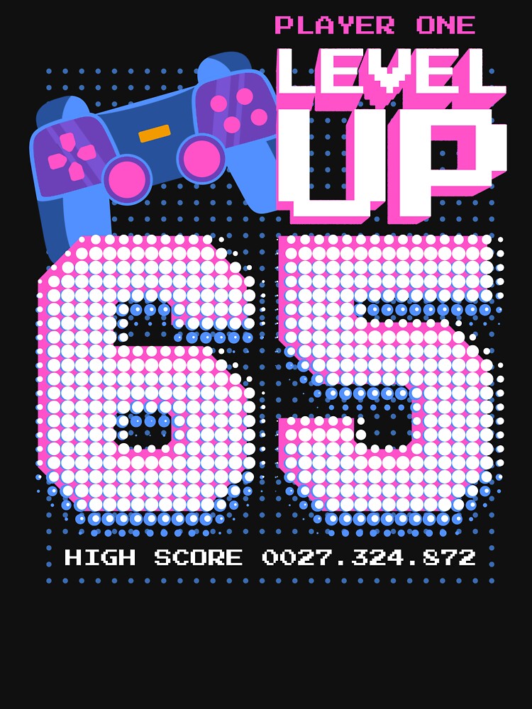 Player One Level Up 65 by patternprint1