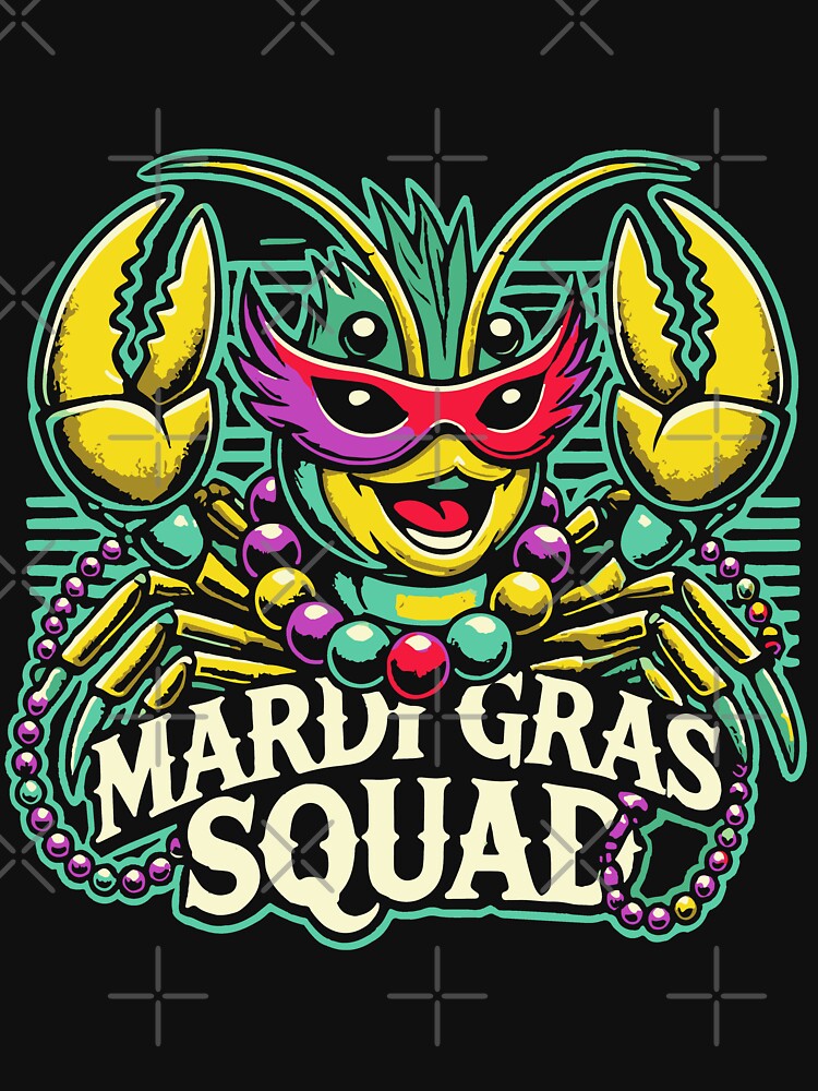 Mardi Gras Squad Fun Crab Vibes by LuminOrb