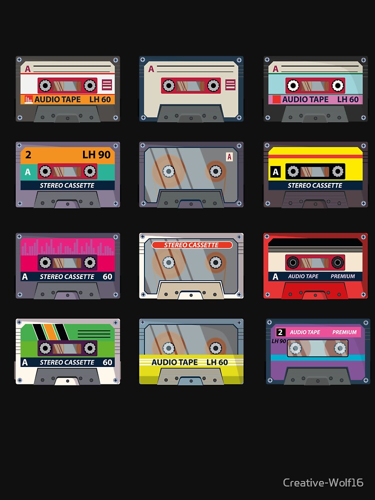 80's audio cassette tapes music by Creative-Wolf16