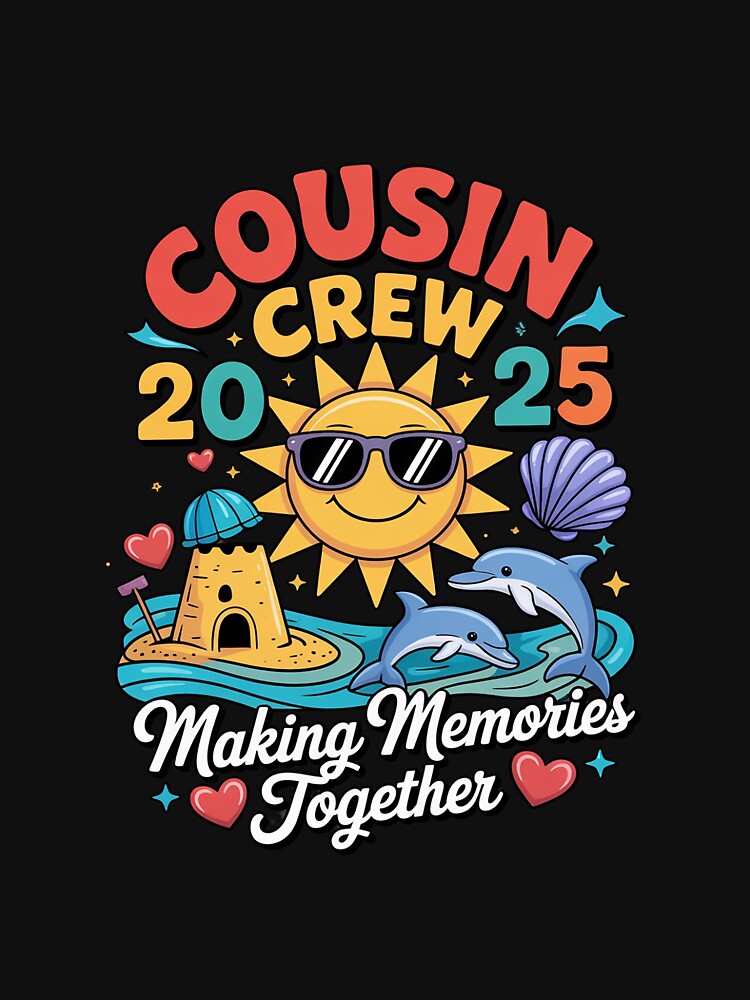 Cousin crew 2025 Summer Vacation Beach Family Trips Matching by TewonLake