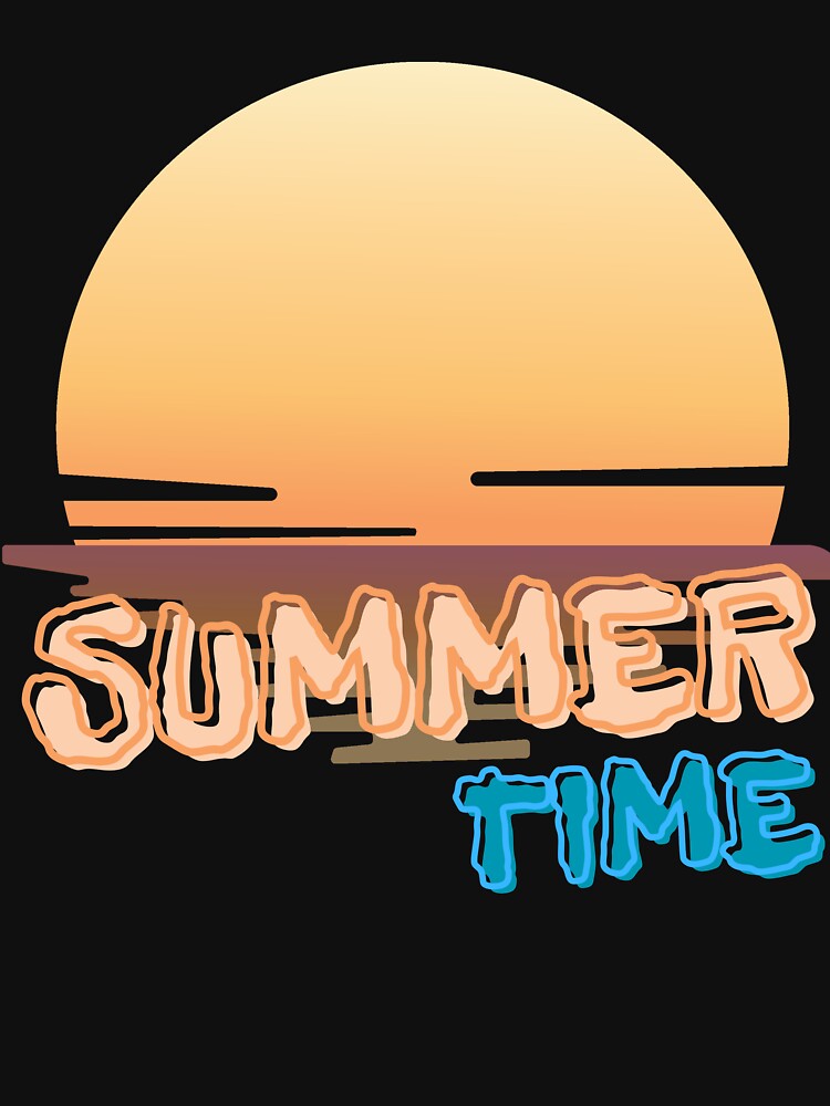 Retro Summertime Sunset Beach Vibe Aesthetic by Kuzmier