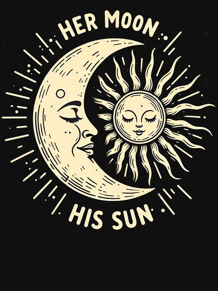 Copy of Her Moon His Sun – Mystical Celestial Art by ModaPiksel