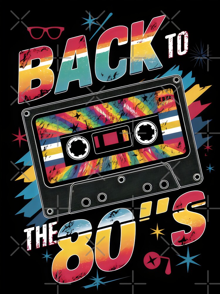 Back to the 80's. Cassette tape. by MyHappyArtShop