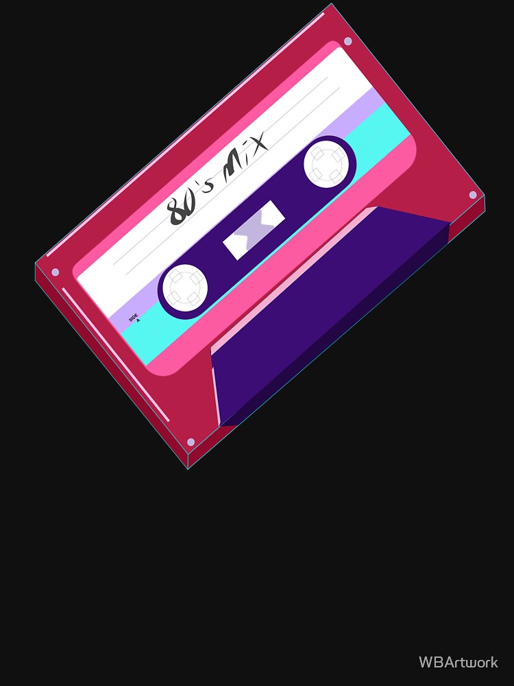 80s Retro Cassette Tape by WBArtwork