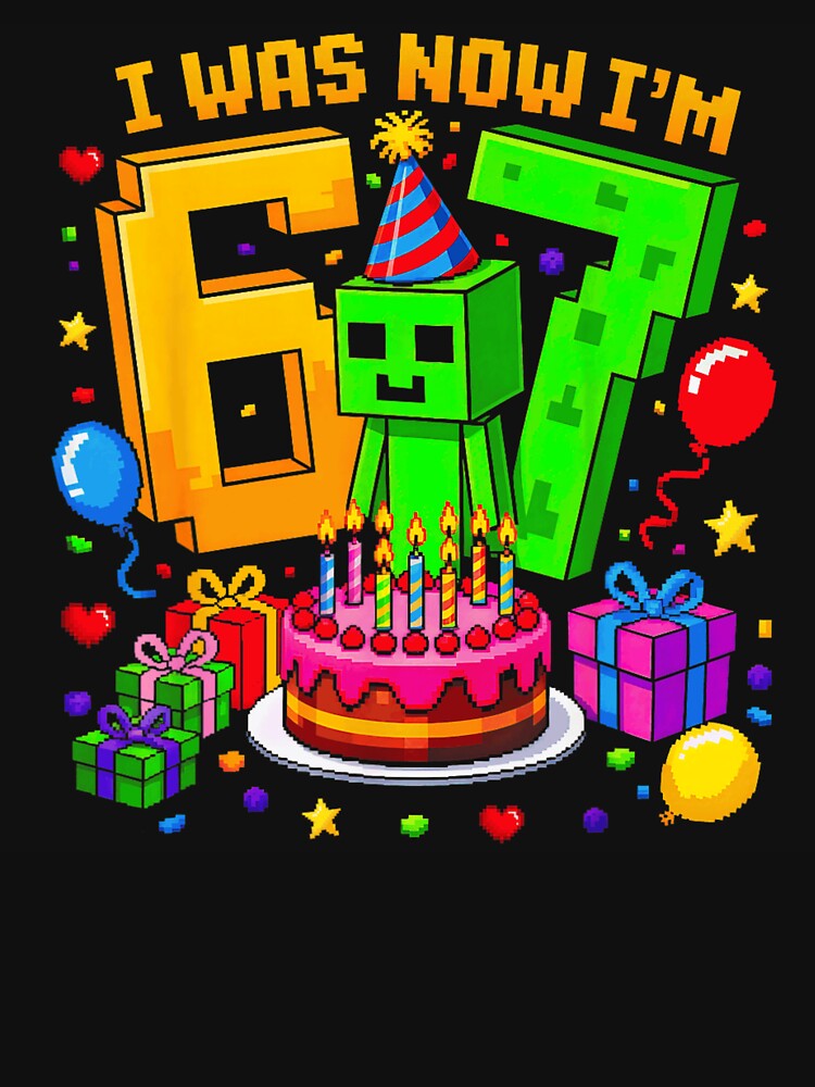 I Was 6 Now Im 7 Video Game Birthday Boy Level Up Gamer by YubitaLeLe