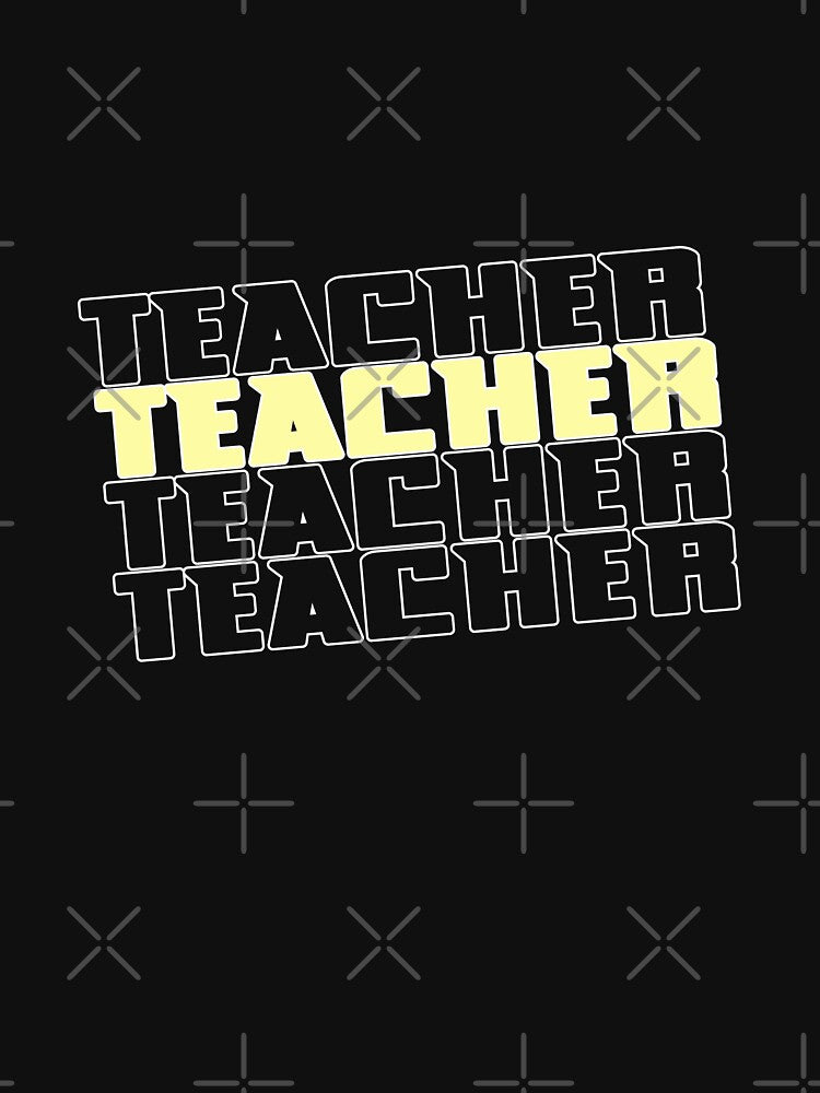 Teacher yellow Vintage by freeArt10