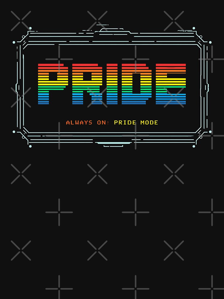 PRIDE MODE ON – Bold LGBTQ Pride Statement Design by Pride_Prints