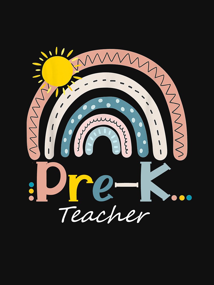 Pre-K Teacher Boho Rainbow Back To School Supplies by TanyahLes