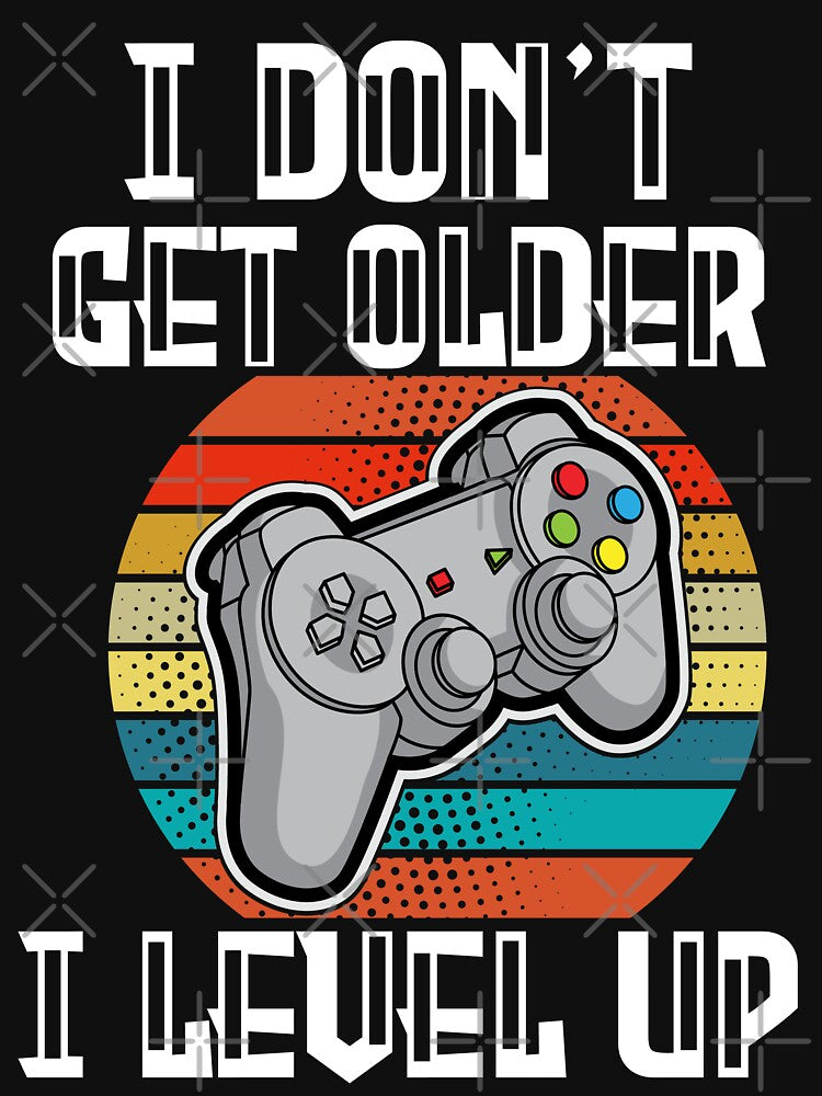Level up Retro Vintage Gamer T-shirt by Trendy Valley