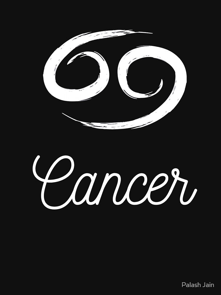 Minimalist Cancer Zodiac Symbol by Palash Jain