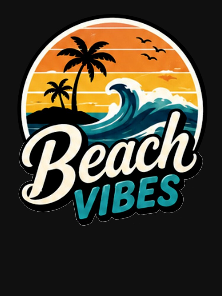 Beach Vibes T-Shirt Pack  Summer Palm Trees, Waves, Surf, Tropical Aesthetic by Artimax-Studio