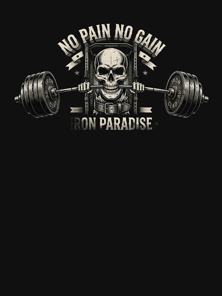 Hardcore Gym Skull Bodybuilding - No Pain No Gain by KaysonSmith