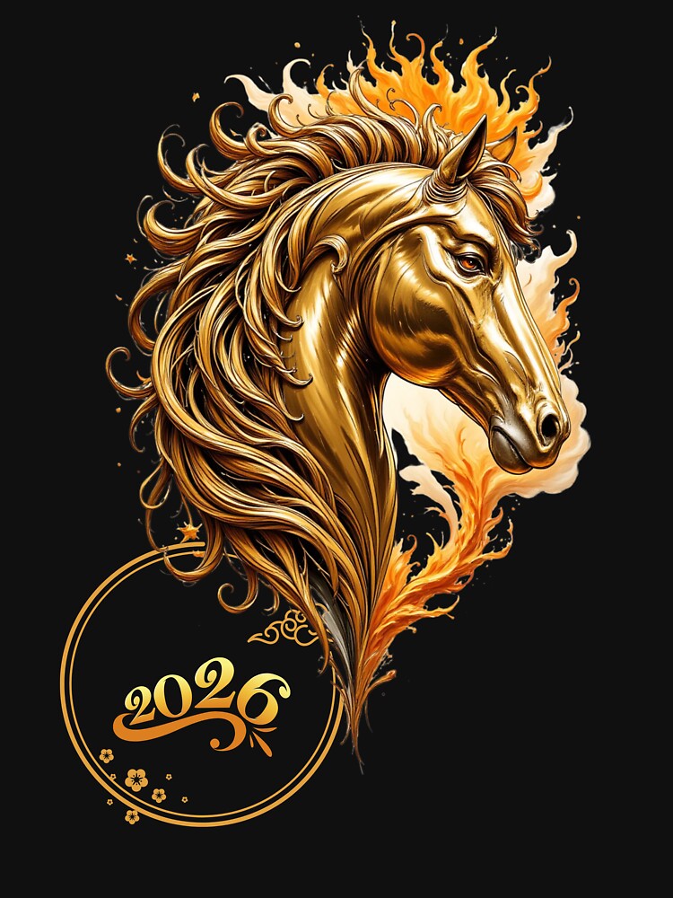 2026 Year Of The Horse 馬年 Chinese Zodiac Chinese Lunar New Year by fantasy.world