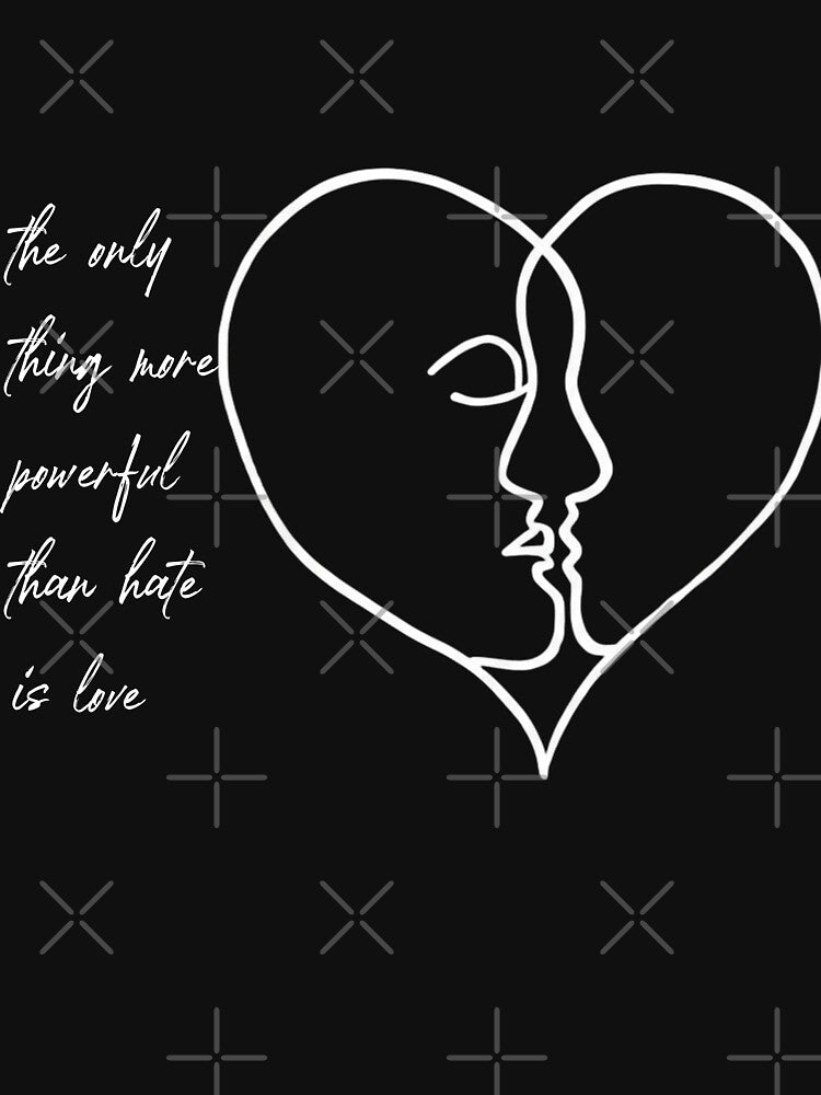 Unity in Love  Minimalist One-Line Face Heart Art by Evaevonechi