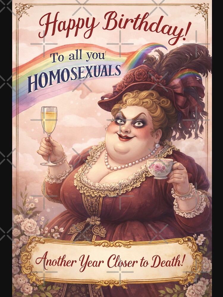 Rainbow Pride Birthday Toast with Camp Victorian Elegance by Places On Earth
