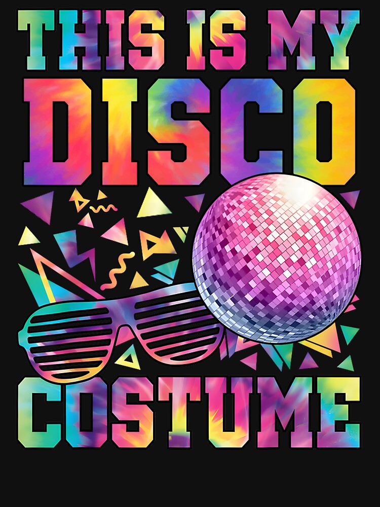 Neon Tie-Dye Disco Costume Shirt by TinaMDedrick
