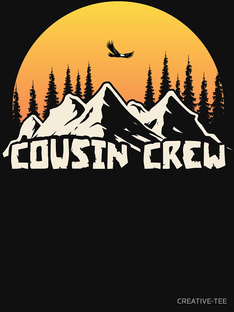 Summer Camp Cousin Crew Camping Sunset Outdoor Mountain Love by CREATIVE-TEE