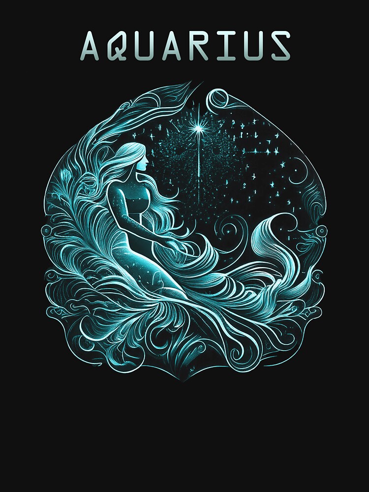 Aquarius zodiac sign by Sunset Design