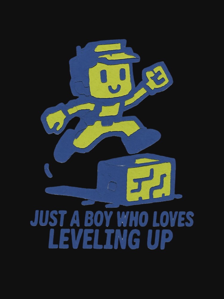 Just a Boy Who Loves Leveling Up — Retro Pixel Gamer Boy Illustration by Colorful-Garden