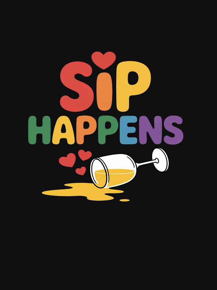 Sip Happens Bachelorette Bridal Party Champagne by TechnicalSara