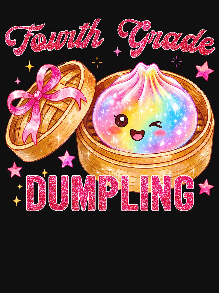 Cute 4Th Fourth Grade Dumpling Teachers Kids Back To School by Mykittens69