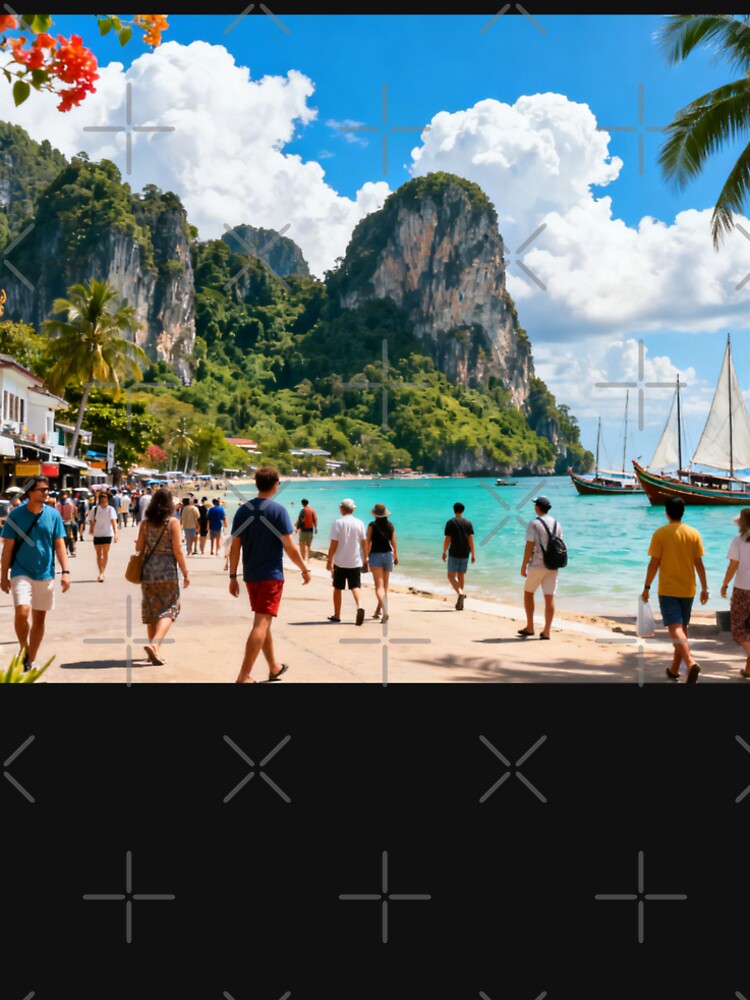 Coastal Sunset & Tropical Beach Artwork, Exotic Island & Krabi Vibes by BlareBlare