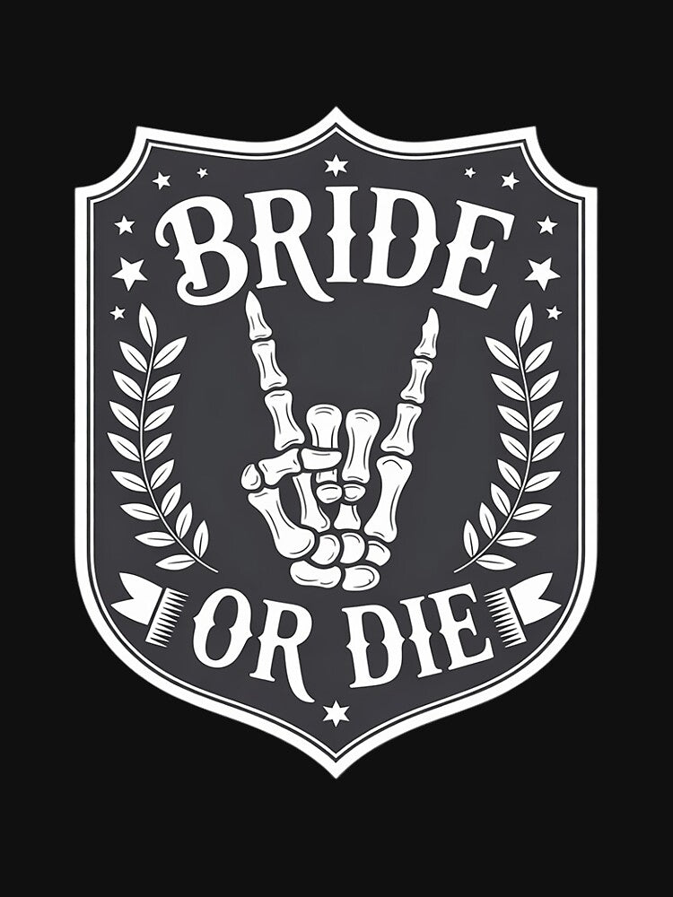 Bride Or Die Halloween Bachelorette Matching by Viepenny