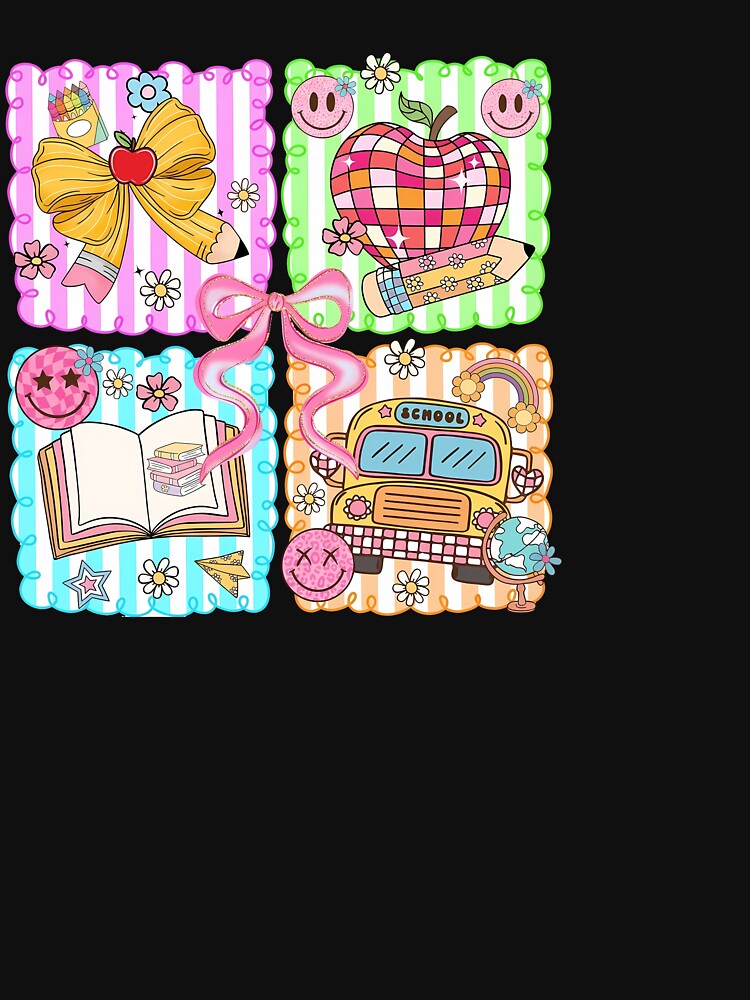 Girls Back To School First Day Of School Cute Teacher by KroghDs