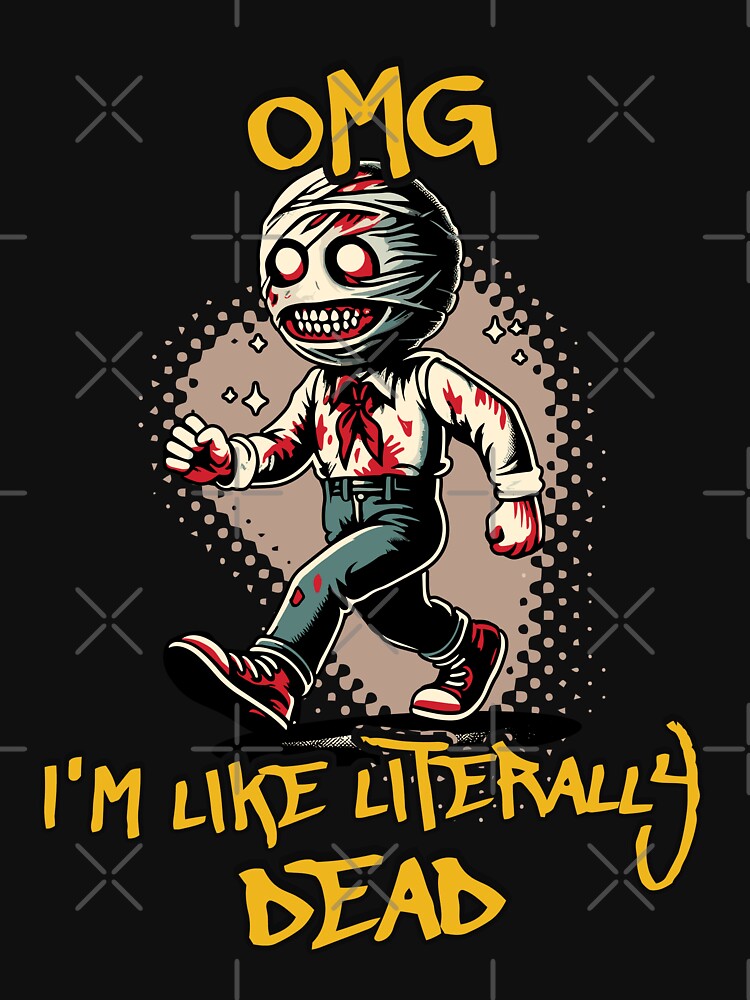 Funny Halloween Saying Omg Im Dead Retro by LuminOrb