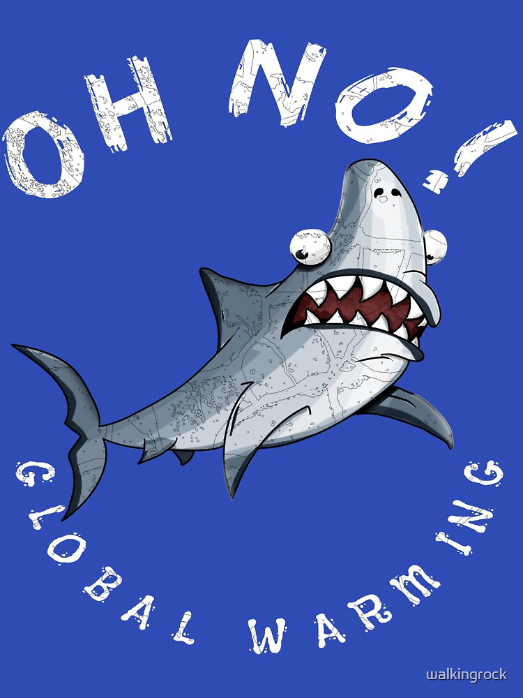 Protect Our Oceans Earth Day Shark Picture Gifts by walkingrock