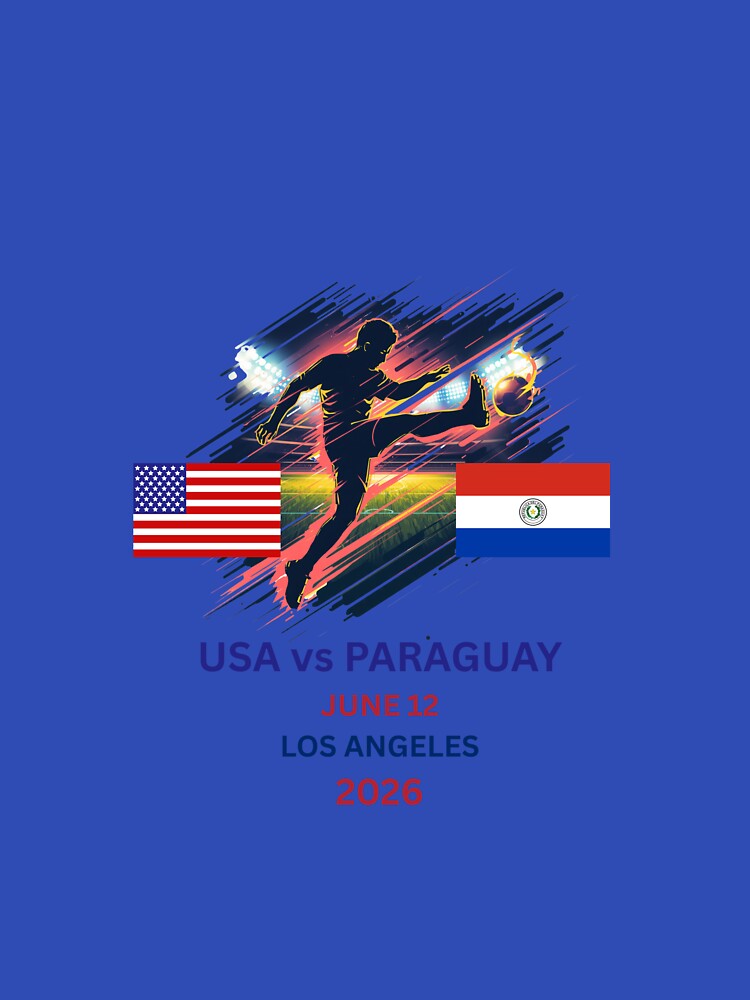 USA vs Paraguay June 12 Los Angeles World Cup 2026 Soccer Shirt by FanNationTees