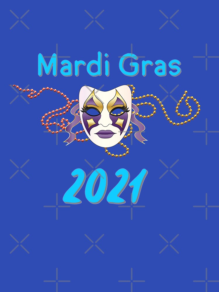 Mardi Gras 2021 with Blue Lettering by AliCatOriginals