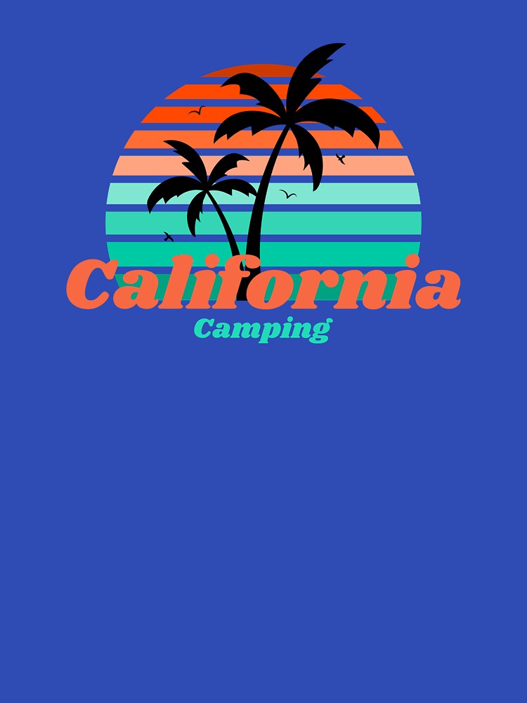 California Camping with Palm Trees t-shirt by Loberaglez