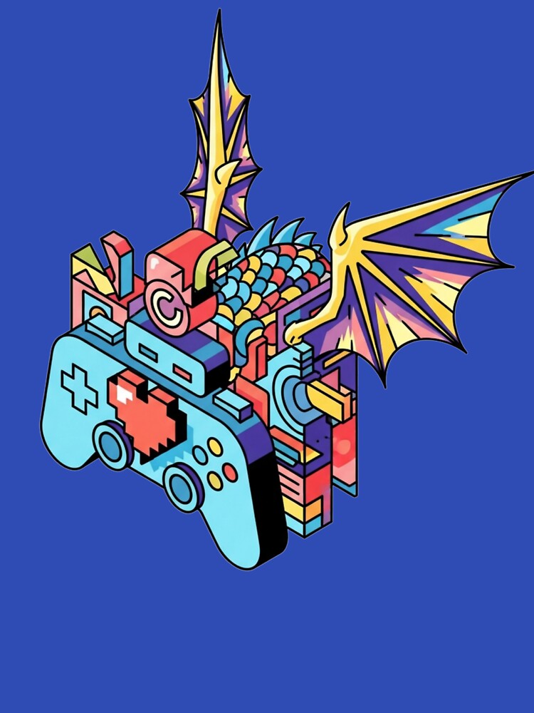 Dragon Gamer Controller Fantasy Art by Dzblack