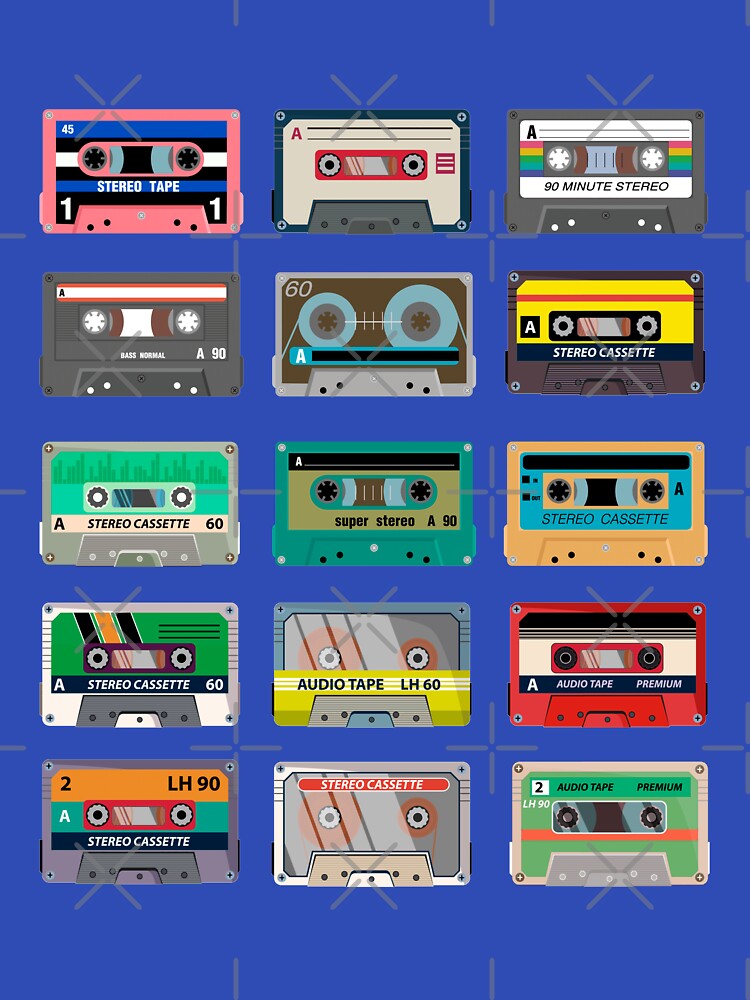 VINTAGE CASSETTE RETRO by T-paw