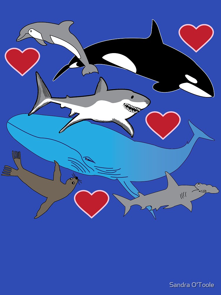 Marine life, wildlife gifts, Sealife Love by Sandra O'Toole
