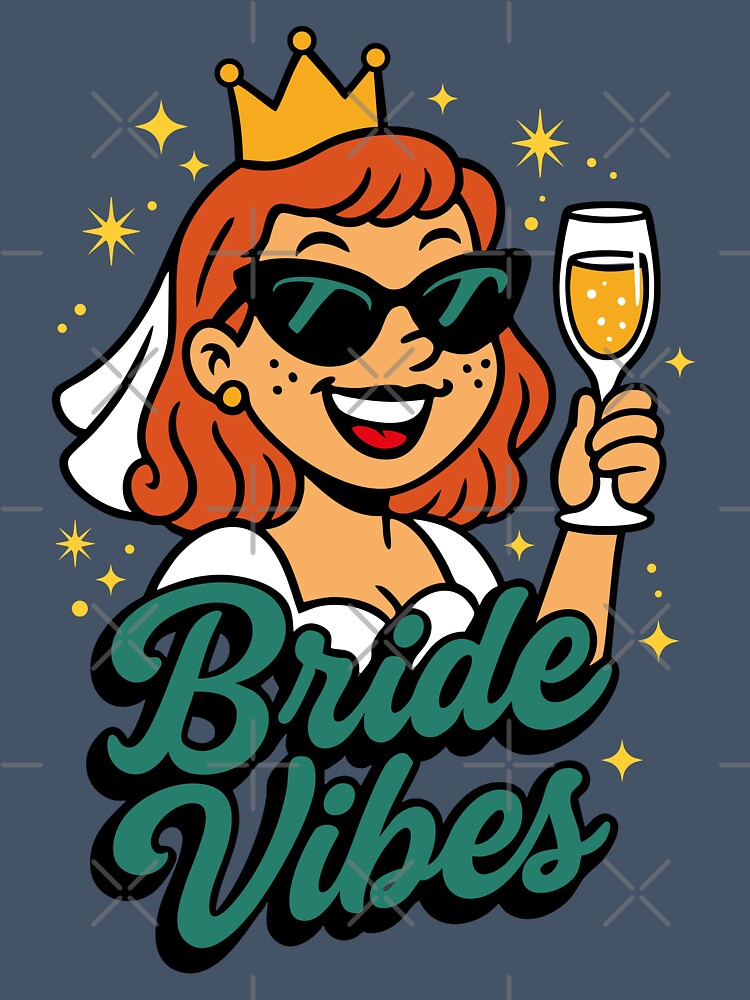 Retro Bride Vibes – Bachelorette Party Design by Moodoo Design