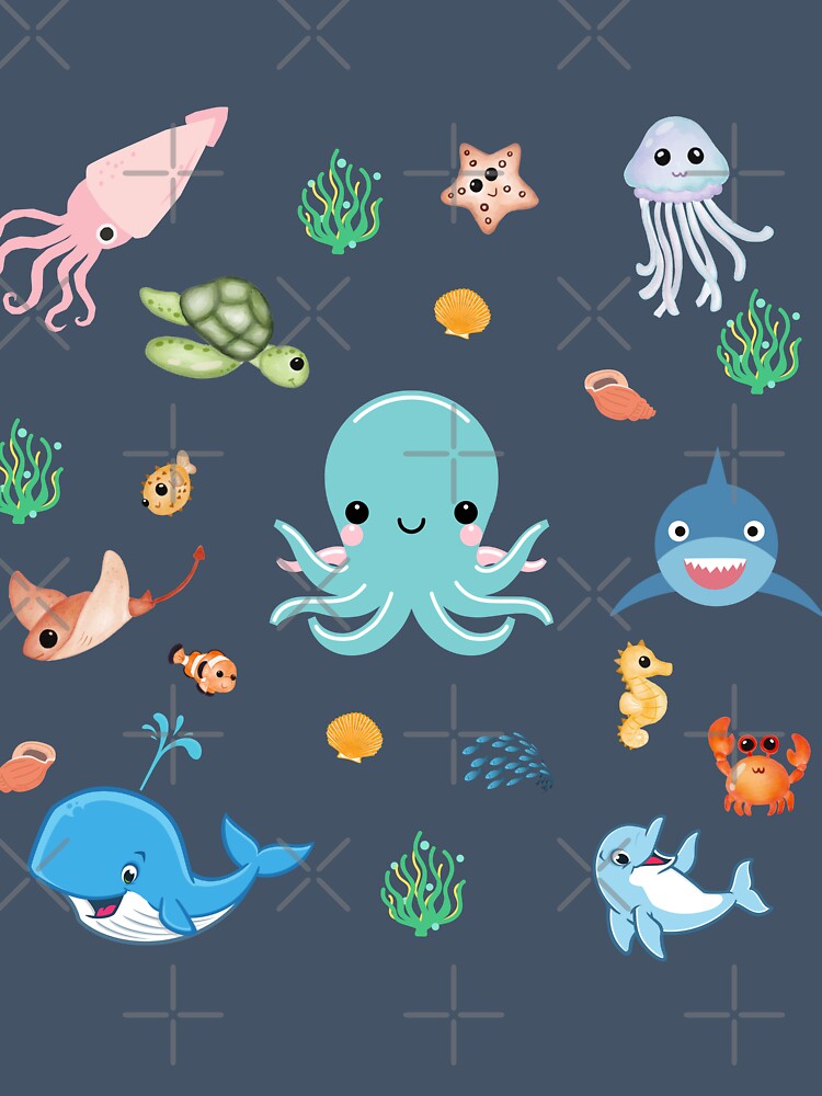 Cute Marine Life | Love Animals by LynZorArts
