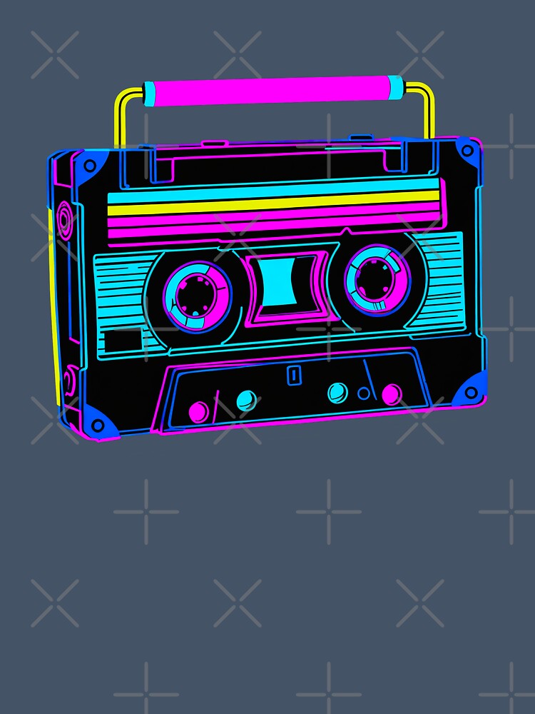 Neon music tape by HUMORONCOTTON