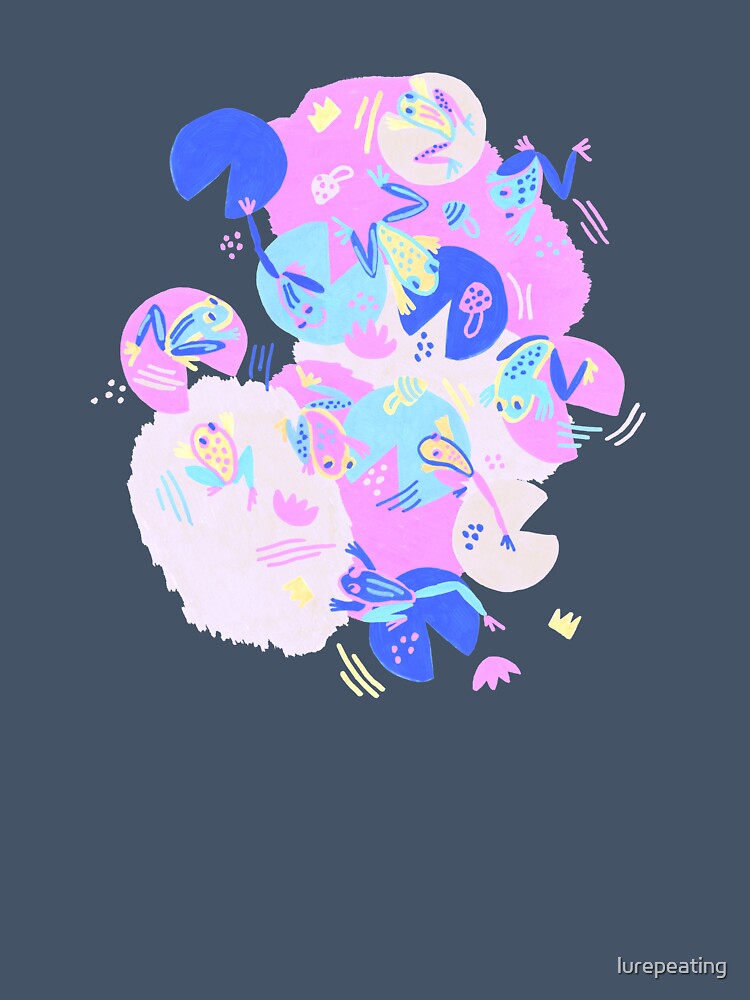 Frogs in 80s Rainbow by lurepeating