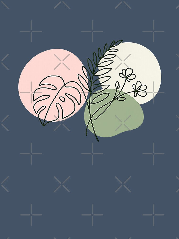 Botanical Harmony Line Art by slikar