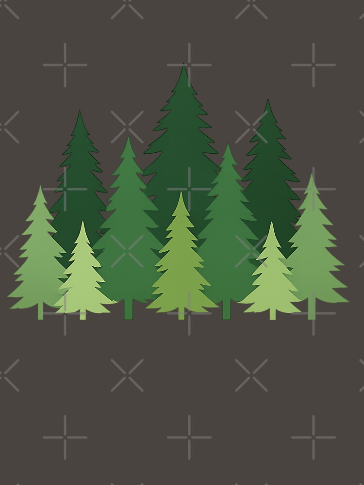 Pine Forest Nature Trees Design by Nuvijo