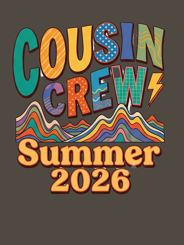 Retro Cousin Crew Summer 2026 Matching Family Vacation by Omarmadani