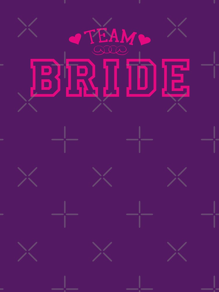 Team Bride – Bold Pink Glitter Text for Bachelorette Party by RaresS
