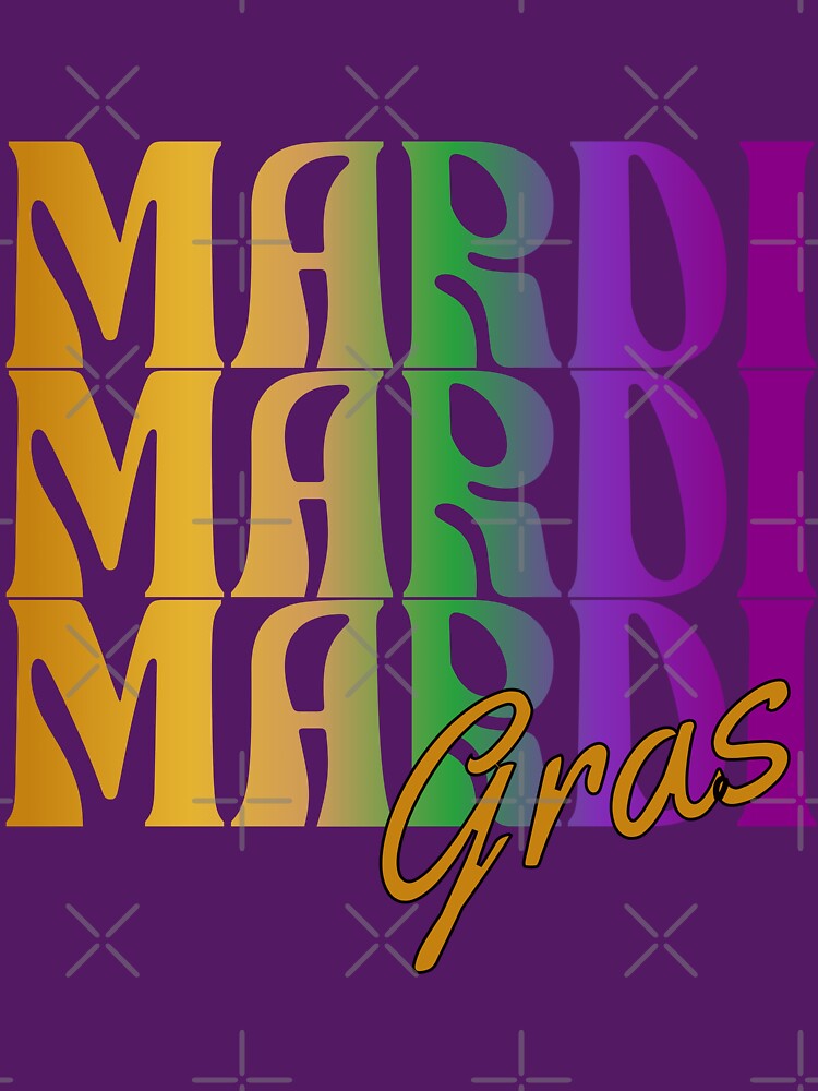 Retro Mardi Gras Carnival 2024 in New Orleans, Louisiana by MorningTeeNmore