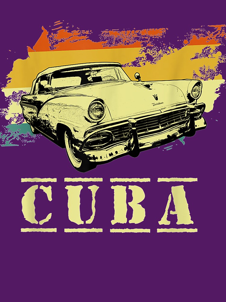 Cuba 80s retro vintage summer sunset tropical vacation by linhkaphung