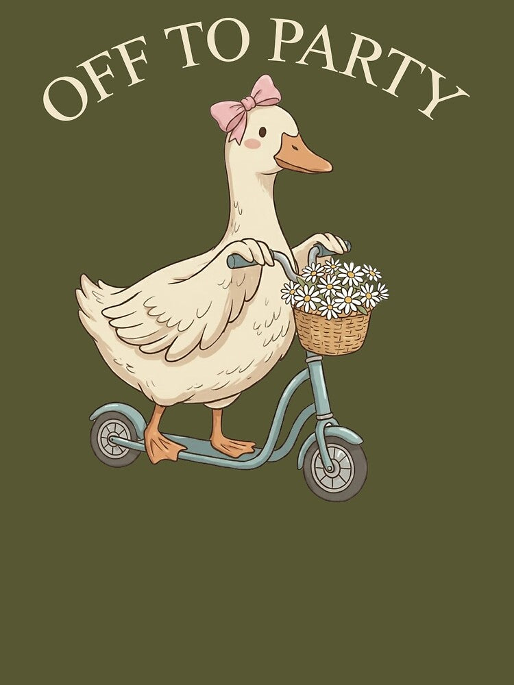 Off To Party Silly Goose Bridesmaid Shirts Funny Goose Bachelorette Party Tee Matching Bridal Party Gift Bach Weekend Wedding T-Shirt by LessIsLoud