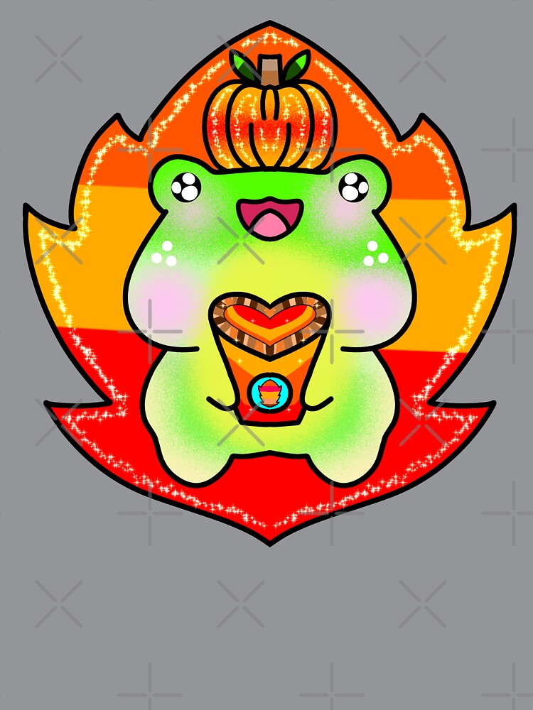 Autumn fall pumpkin spice latte frog lover by Quacktails