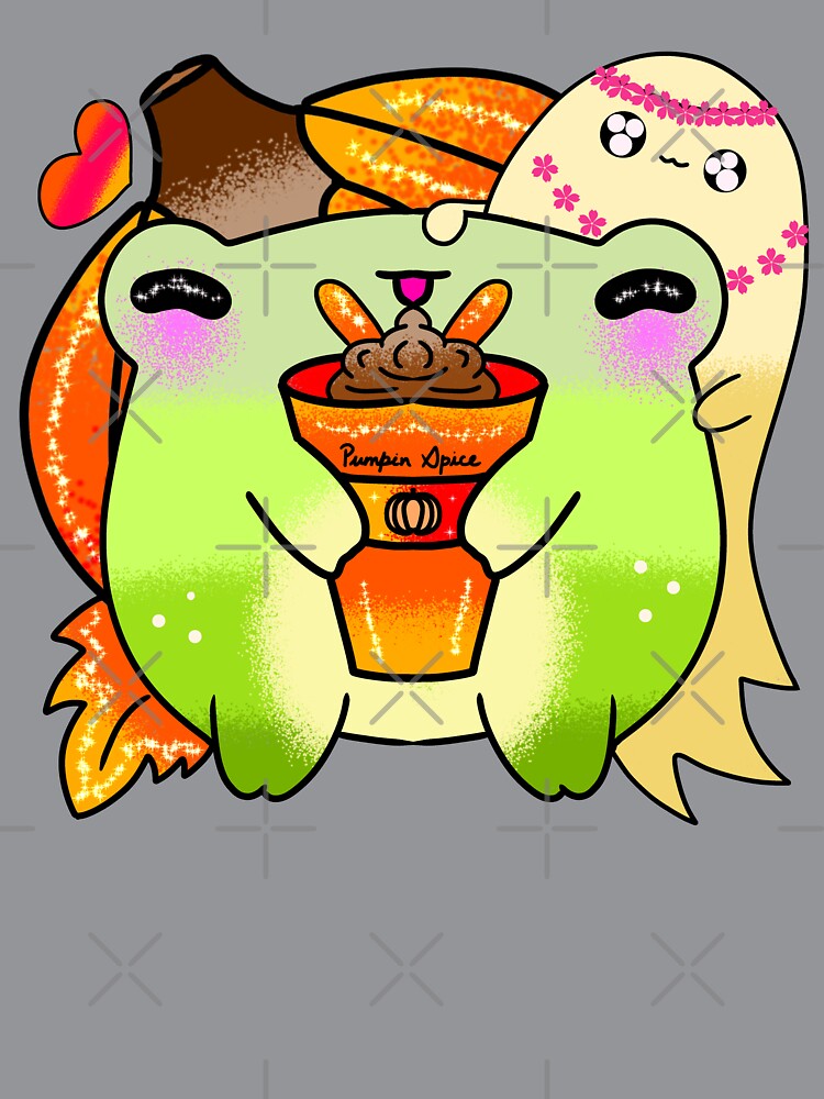 Spooky frog pumpkin spice latte season by Quacktails